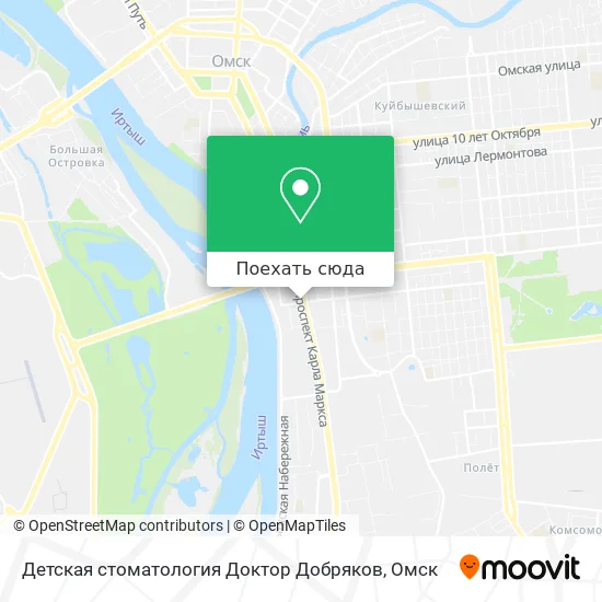 Карта Детская стоматология  Доктор Добряков