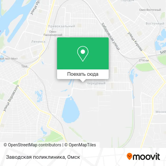 Карта Заводская поликлиника