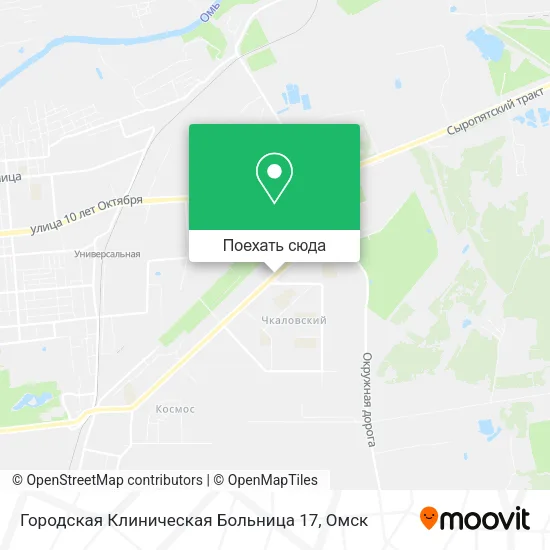 Карта Городская Клиническая Больница 17