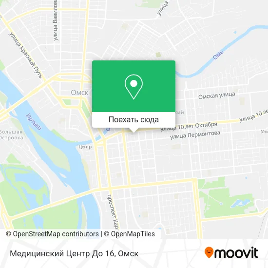 Карта Медицинский Центр  До 16