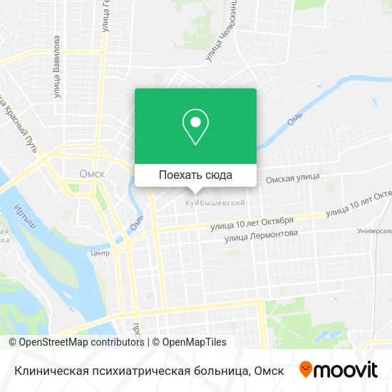 Карта Клиническая психиатрическая больница