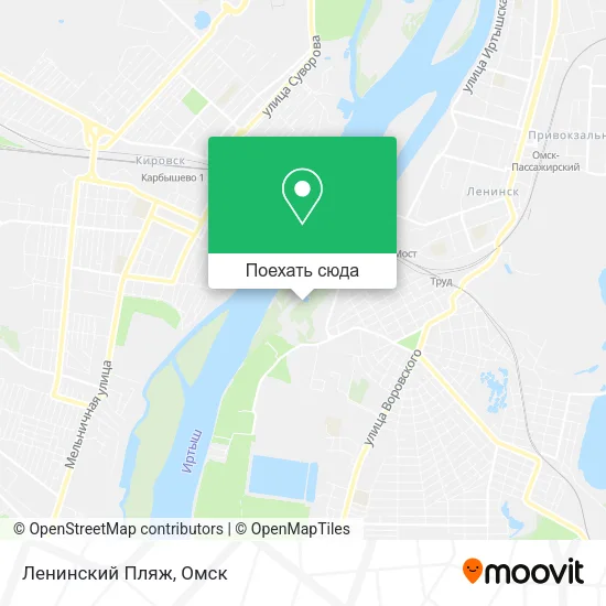 Карта Ленинский Пляж