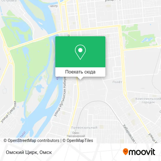 Карта Омский Цирк