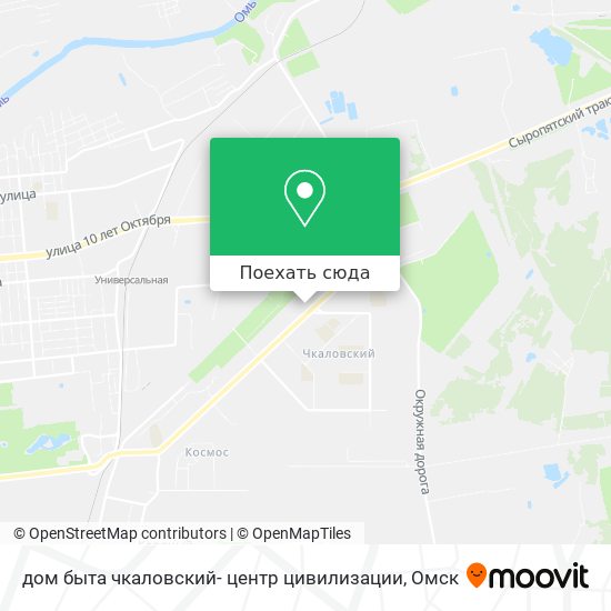 Карта дом быта чкаловский- центр цивилизации