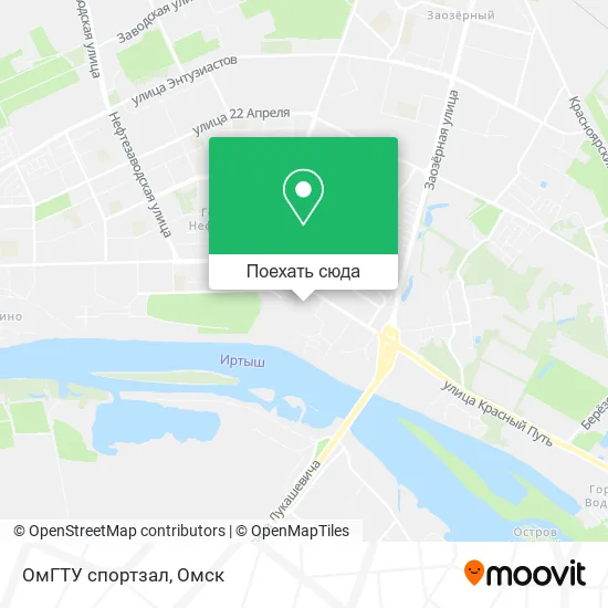 Карта ОмГТУ спортзал