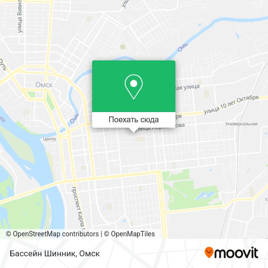 Карта Бассейн Шинник