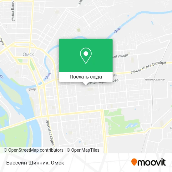 Карта Бассейн Шинник