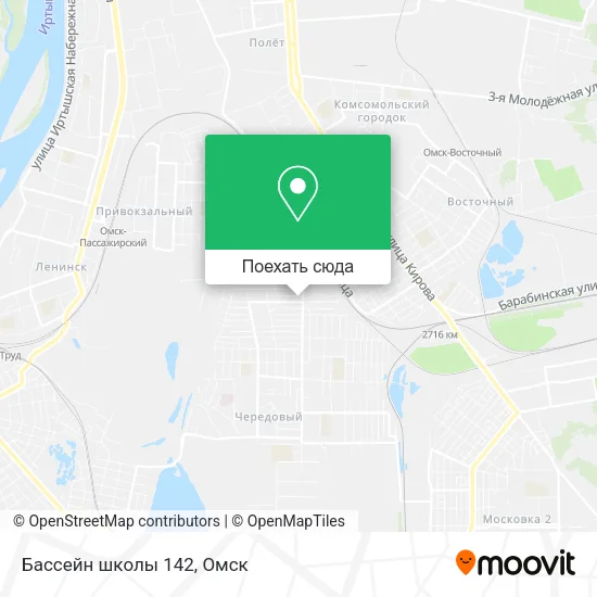 Карта Бассейн школы 142