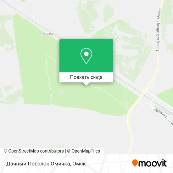 Карта Дачный Поселок Омичка