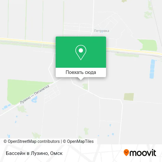 Карта Бассейн в Лузино