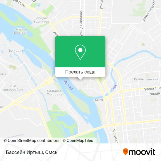 Карта Бассейн Иртыш