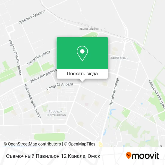 Карта Съемочный Павильон 12 Канала