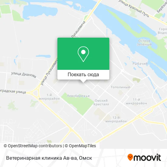 Карта Ветеринарная клиника Ав-ва