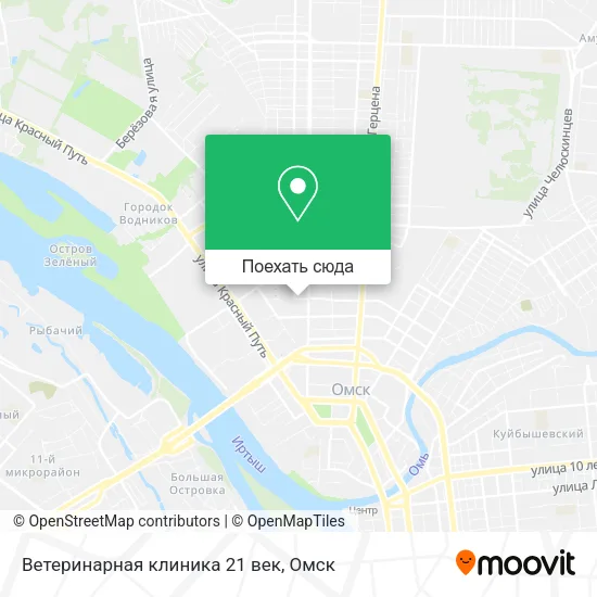 Карта Ветеринарная клиника 21 век