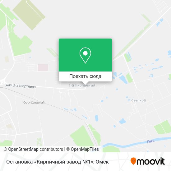 Карта Остановка «Кирпичный завод №1»