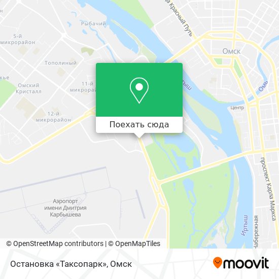 Карта Остановка «Таксопарк»