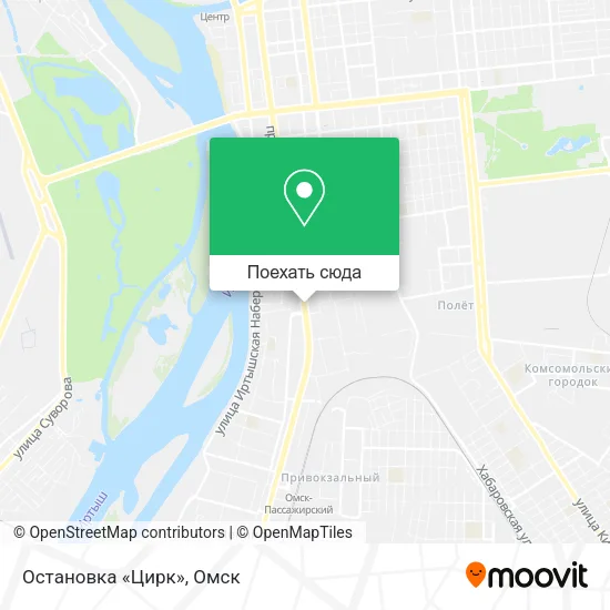 Карта Остановка «Цирк»