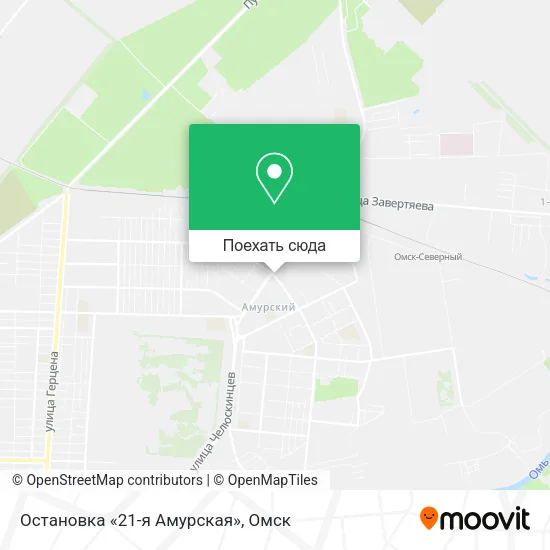 Карта Остановка «21-я Амурская»