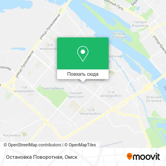 Карта Остановка  Поворотная