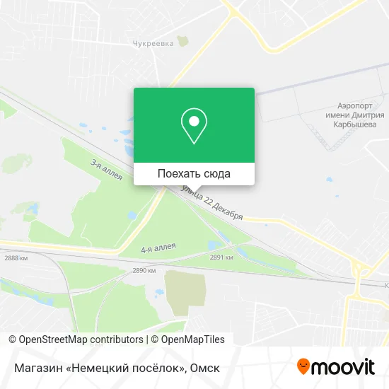 Карта Магазин «Немецкий посёлок»