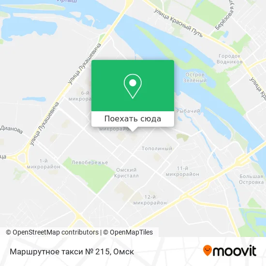 Карта Маршрутное такси № 215
