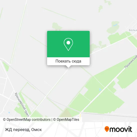 Карта ЖД переезд