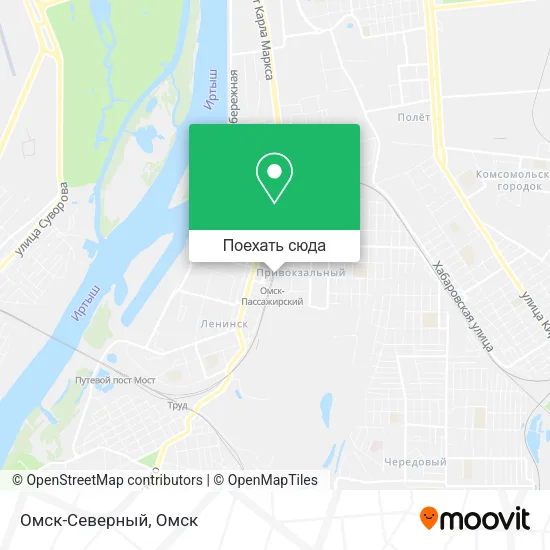 Карта Омск-Северный