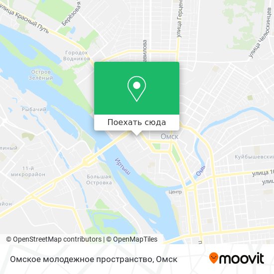 Карта Омское молодежное пространство