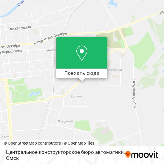 Карта Центральное конструкторское бюро автоматики