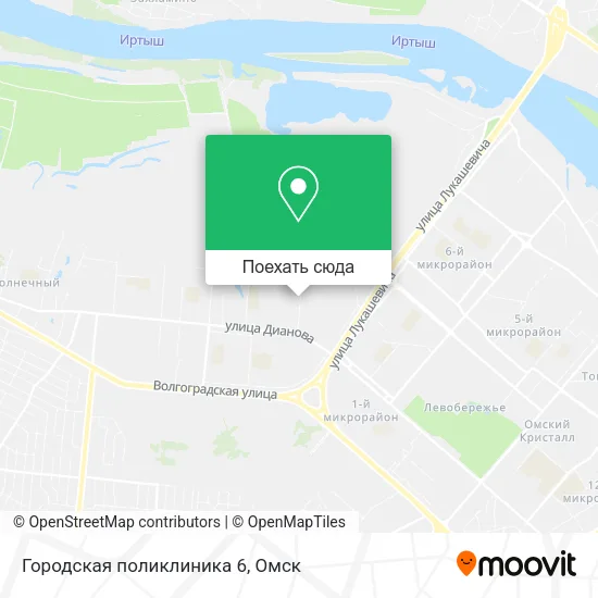 Карта Городская поликлиника 6
