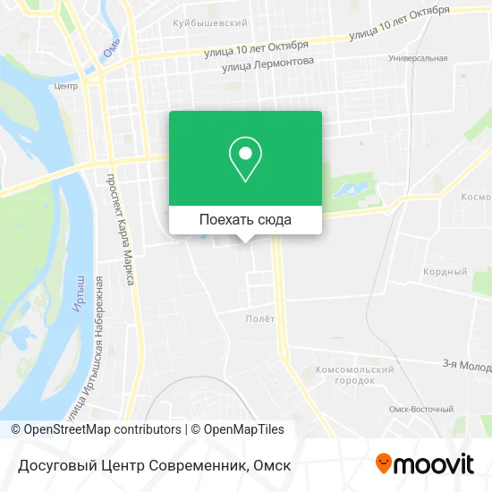 Карта Досуговый Центр Современник