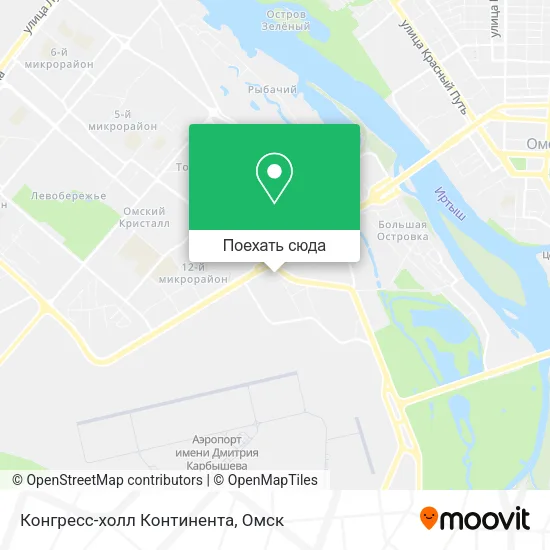 Карта Конгресс-холл Континента