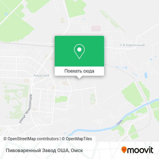 Карта Пивоваренный Завод  ОША