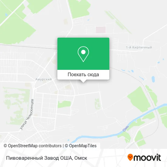 Карта Пивоваренный Завод  ОША