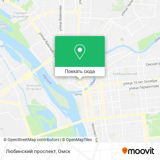 Карта Любинский проспект