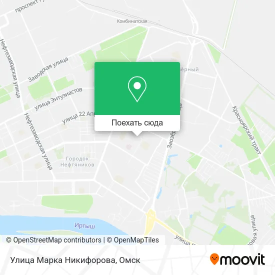 Карта Улица Марка Никифорова