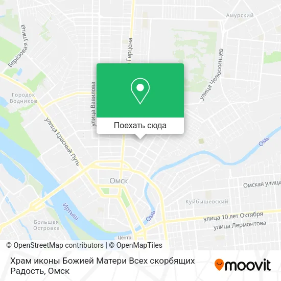 Карта Храм иконы Божией Матери  Всех скорбящих Радость
