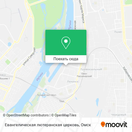 Карта Евангелическая лютеранская церковь
