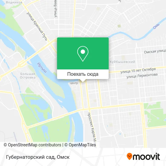 Карта Губернаторский сад