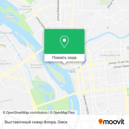 Карта Выставочный сквер  Флора