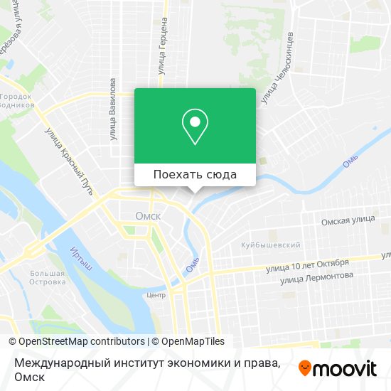 Карта Международный институт экономики и права
