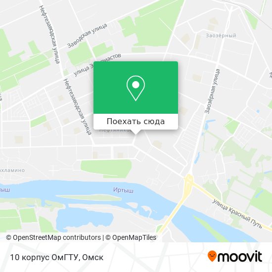 Карта 10 корпус ОмГТУ