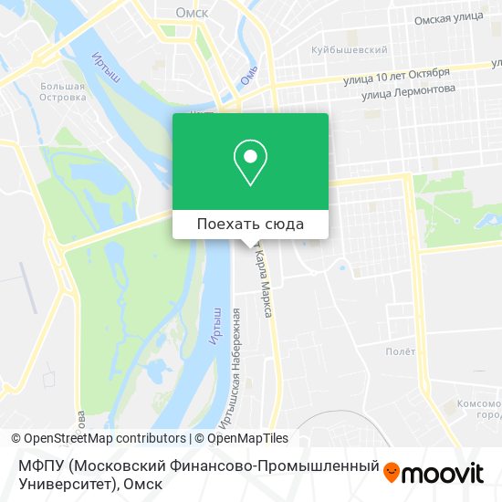 Карта МФПУ (Московский Финансово-Промышленный Университет)