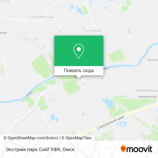 Карта Экстрим парк СибГУФК