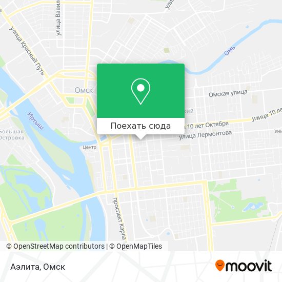 Карта Аэлита