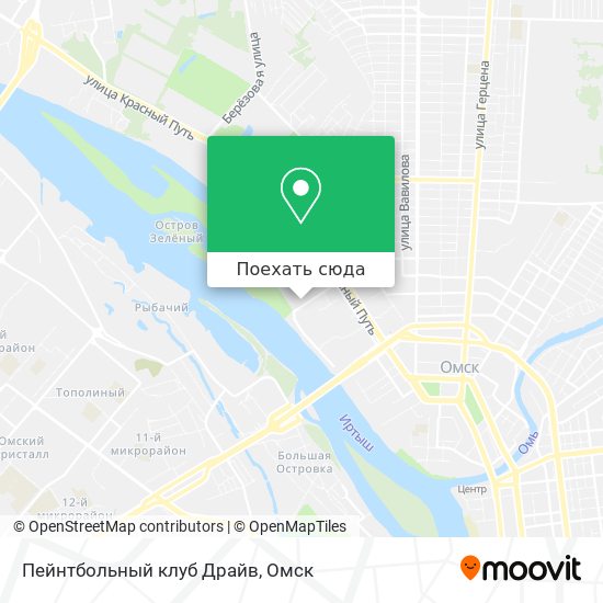 Карта Пейнтбольный клуб Драйв