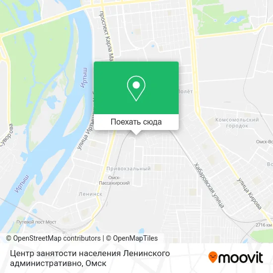 Карта Центр занятости населения Ленинского административно