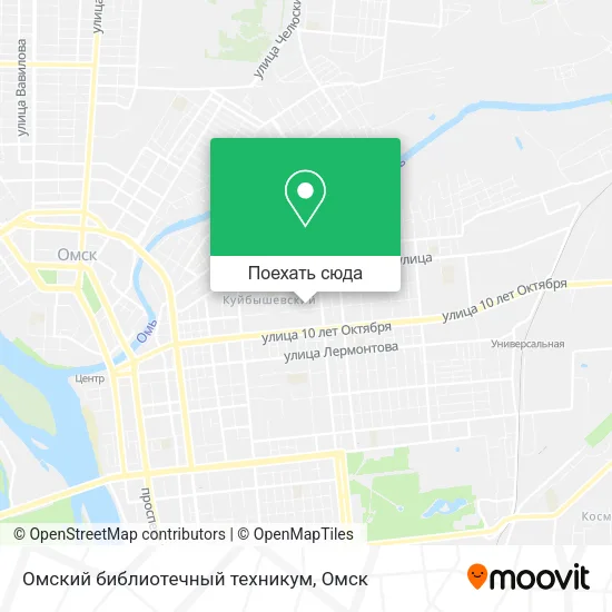 Карта Омский библиотечный техникум
