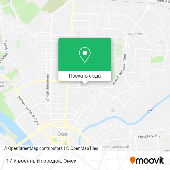 Карта 17-й военный городок