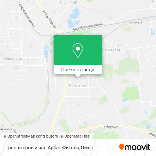 Карта Тренажерный зал  Арбат Фитнес